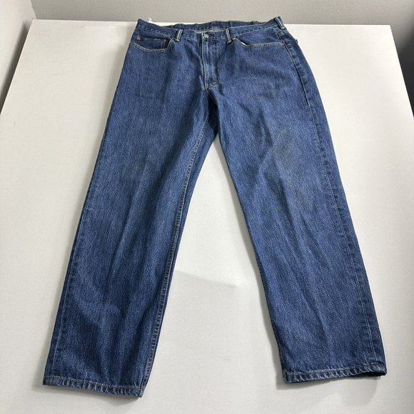 Levi's Men's 550 Relaxed Fit Jeans Medium Wash Size 40W x‎ 32L Blue Casual - Picture 1 of 9